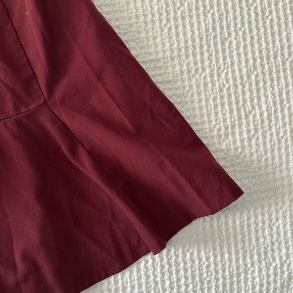 J. Crew Wool Red Mini Fit and Flare Dress with Crew Neck - Picture 6 of 8